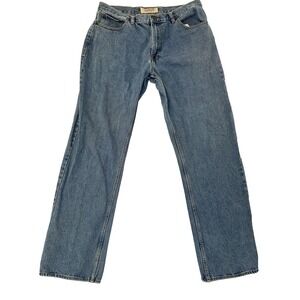 Vintage Big Mac Jeans Men's 33x31 Blue Denim Workwear Farm Distressed Heavy-Duty